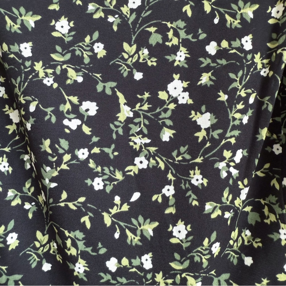 ARULA Black Floral Smocked Mini Dress - Picture 8 of 12